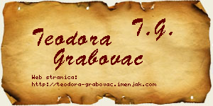 Teodora Grabovac vizit kartica